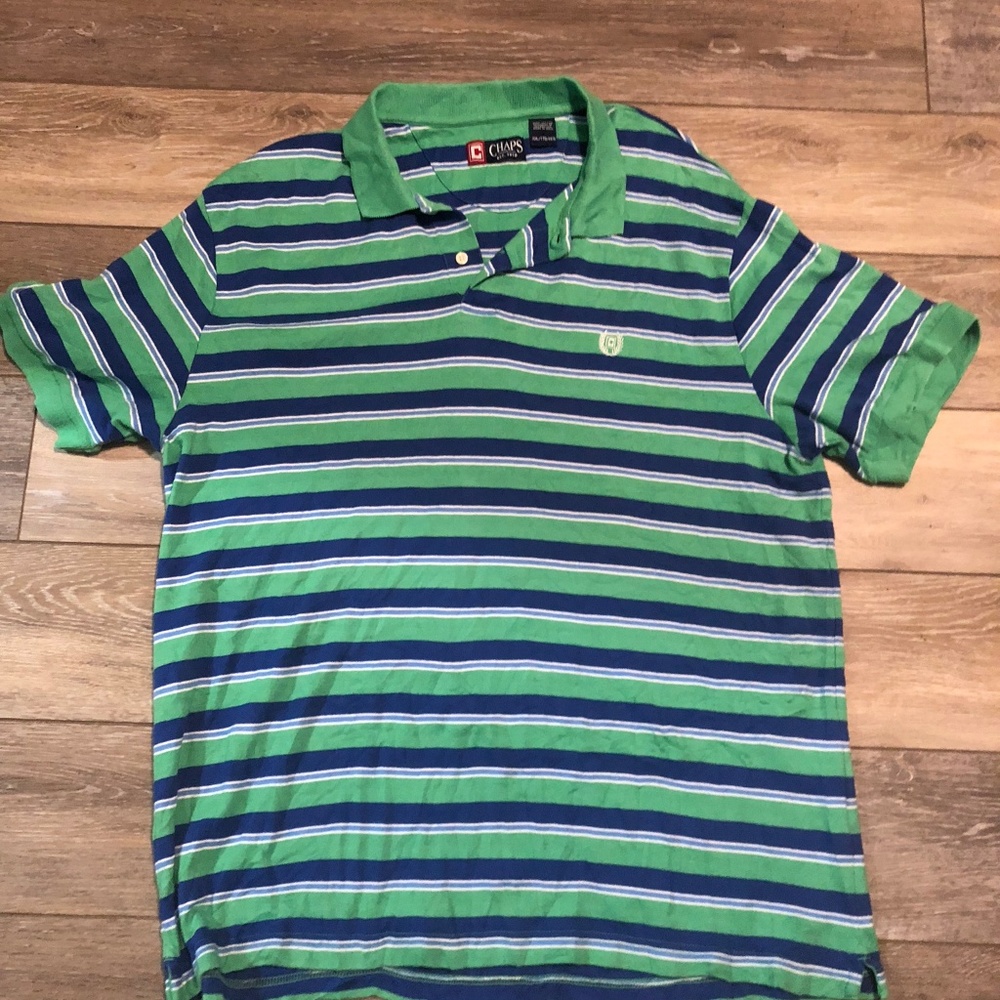 Ralph Lauren Chaps Green and Blue Polo Men's XXL